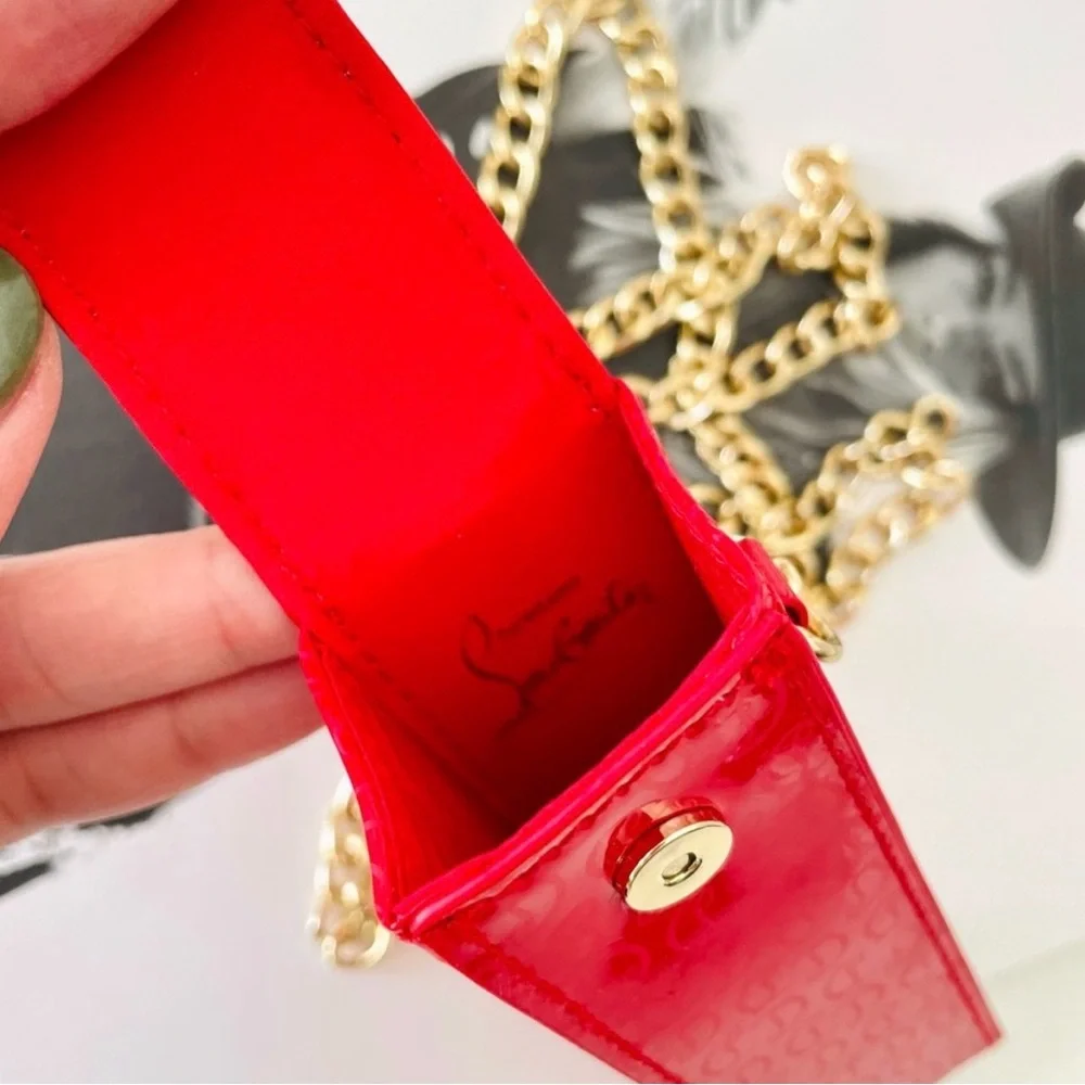 Christian Louboutin‎ Lipstick Case with Crossbody Chain